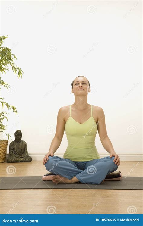 Happy Meditation stock image. Image of bamboo, person - 10576635