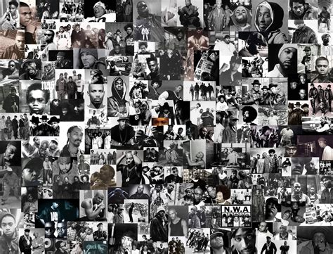 Download N.W.A. Hip Hop Rappers Collage Wallpaper | Wallpapers.com