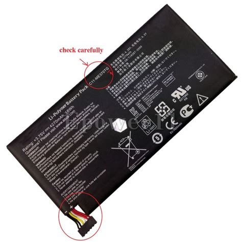 Replacement ME370TG C11-ME370TG ASUS Google NEXUS 7 tablet Battery