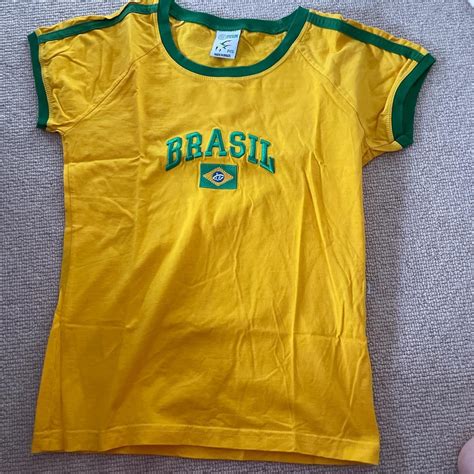 Cute Brazil baby tee #brasil #babytee #cute #tshirt... - Depop