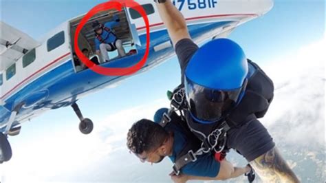 Skydiving Accident luckily survived - YouTube