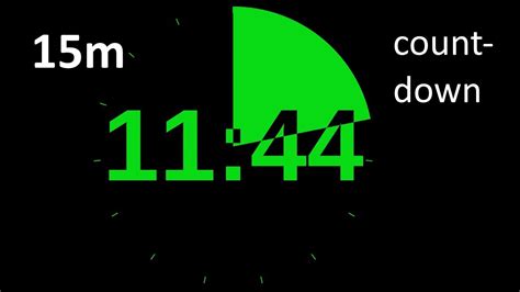 15 Minute Countdown Timer - YouTube