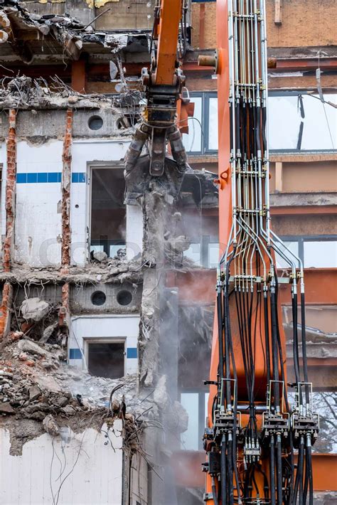 demolition of an office building | Stock image | Colourbox