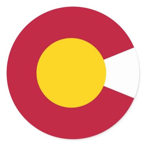 Colorado Flag C Sticker | Zazzle