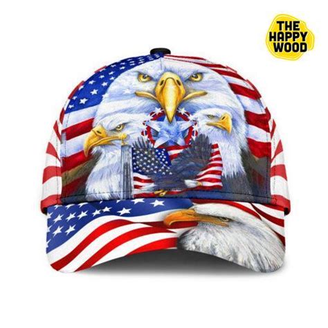 Eagle American Flag V2 Classic Cap Hat - The Happy Wood