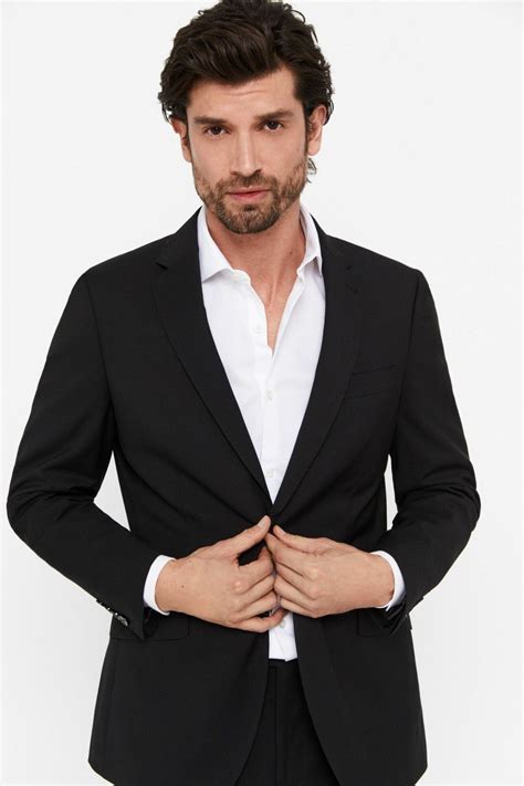 Men Cortefiel Suits | Blazer Series Xxi Black - Cortefielsshop