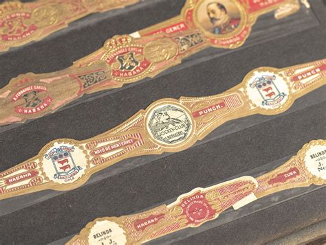 Rare Cuban Cigar Band Collection Folio.