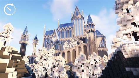 Building a Majestic Ice Castle | Minecraft Timelapse - YouTube