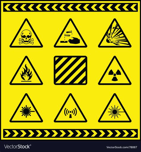 Hazards Royalty Free Vector Image - VectorStock