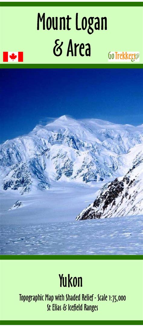 Mount Logan map | GoTrekkers Map Store