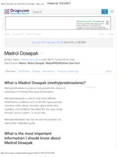 Medrol Dosepak Uses, Side Effects & Warnings - Drugs / medrol-dosepak ...