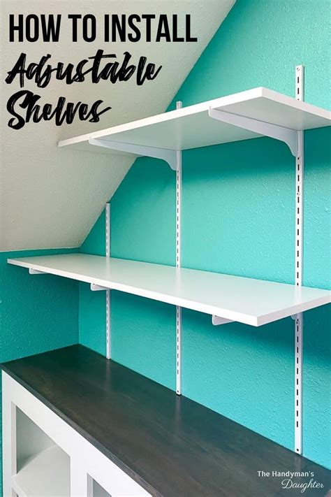 How to Build Adjustable Wall Shelves | Adjustable closet shelving, Wall ...