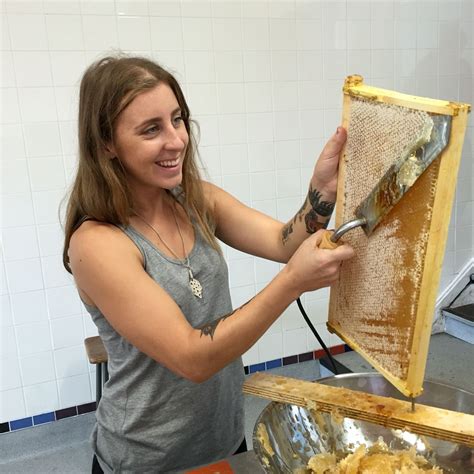 Jo decapping a frame prior to extracting the honey in the centrifuge. | Louis vuitton bag ...