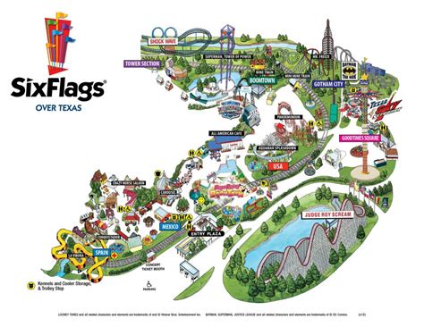 Six Flags Over Texas Map App | Printable Maps