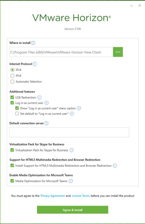 Installing the Horizon Client - Enterprise Workspace