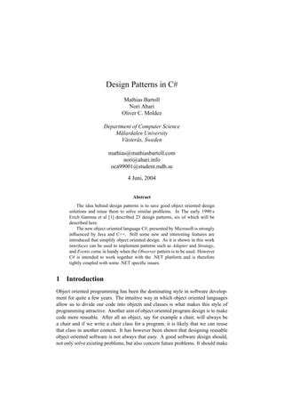 Design patterns in_c_sharp | PDF