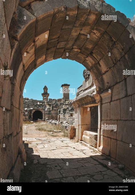 Ruins of the ancient city of Xanthos in Turkey. The capital of ancient ...