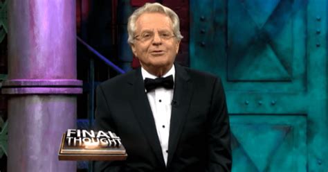 Jerry Springer's 'Final Thought' goes viral as Internet hails iconic ...