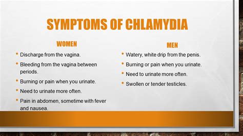 Chlamydia - Sexually transmitted diseases