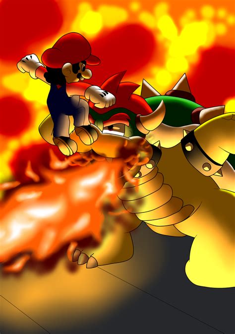 Mario VS Bowser by GeekytheMariotaku on DeviantArt