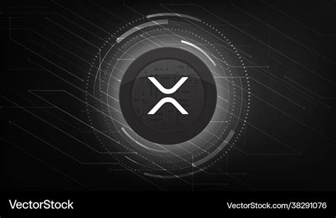 Ripple xrp crypto currency themed banner Vector Image