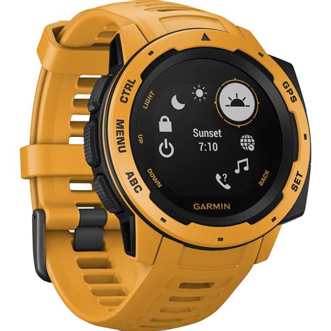 Garmin Instinct Outdoor GPS Watch (Sunburst) 010-02064-03 B&H