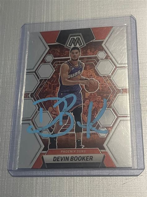 Devin Booker Autograph Phoenix Suns Mosaic Basketball Card - Etsy