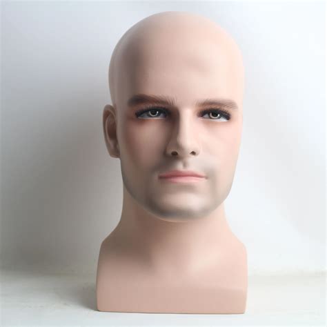 Realistic Fiberglass Male Mannequin Head For Wigs And Hat Display From ...