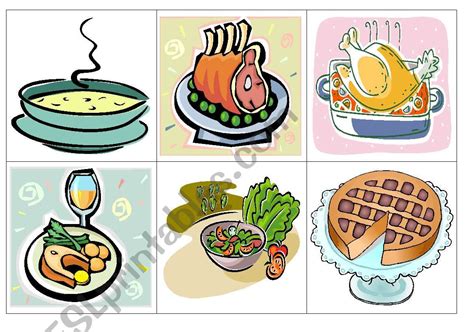 Lunch flash-cards - ESL worksheet by chokolatenfreude