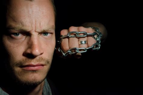 Angry Man With Chains Free Stock Photo - Public Domain Pictures