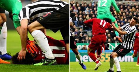 Mo Salah injury: How Liverpool star was hurt by Newcastle keeper - PICS ...