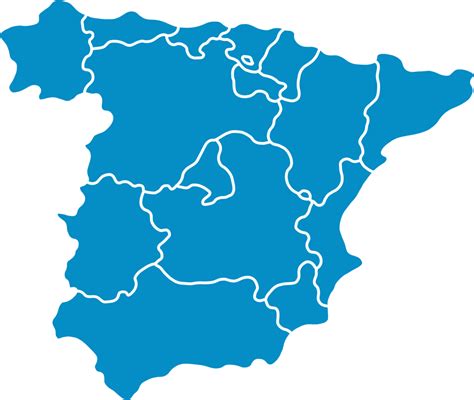 doodle freehand drawing of spain map. 12903821 PNG