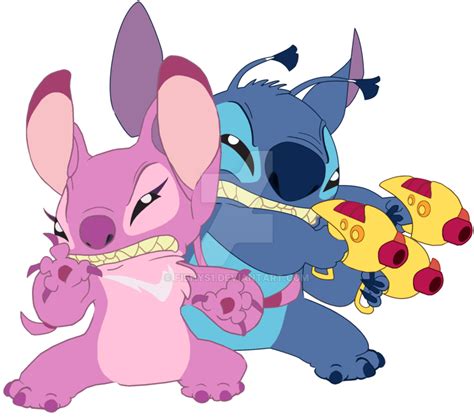 Stitch and Angel by fishys1.deviantart.com on @DeviantArt | Como ...