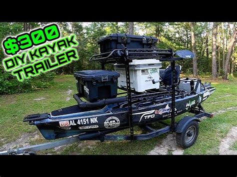 Ultimate Fishing Kayak Trailer Build Under $300 - YouTube