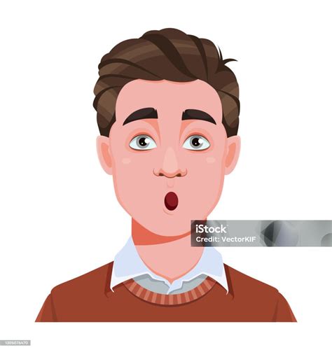 Face Expression Of Handsome Business Man Stock Illustration - Download ...