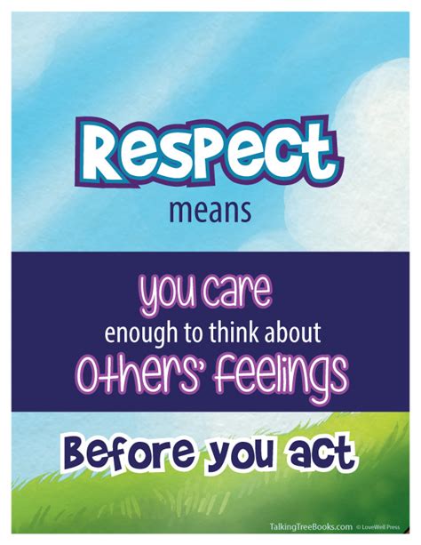 Poster- Respect means you care