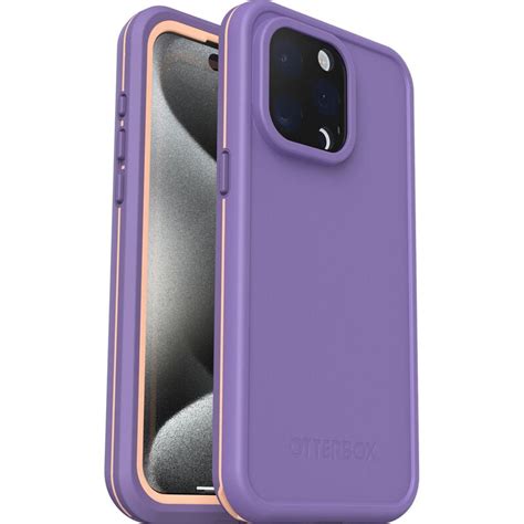 Purple Waterproof iPhone 15 Pro Max Case| OtterBox Frē Series for MagSafe