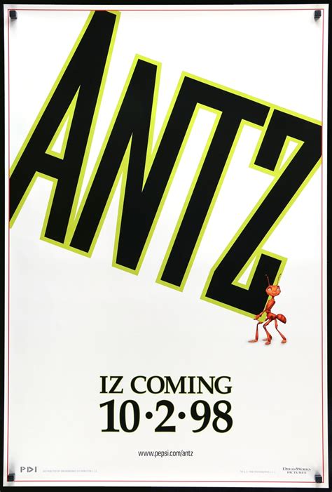 Antz (1998) One-Sheet Movie Poster - Original Film Art - Vintage Movie Posters