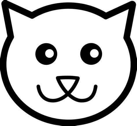 cat face clip art - Clip Art Library