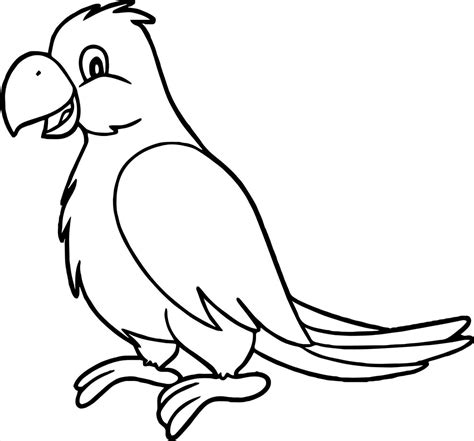 Simple Parrot Drawing | Free download on ClipArtMag