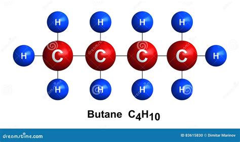 Butane stock illustration. Illustration of education - 83615830