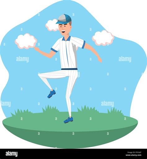 baseball player cartoon Stock Vector Image & Art - Alamy