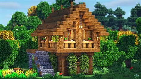 Minecraft: How to Build a Small Survival House - YouTube