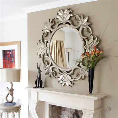 Mirror | Antique mirror wall, Mirror wall decor, Mirror wall living room