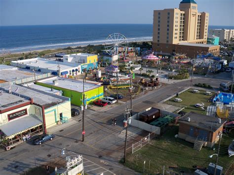 View of Carolina Beach from atop the SkyWheel at the Carolina Beach ...