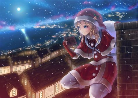 Anime Girl Christmas Wallpapers - Top Free Anime Girl Christmas ...