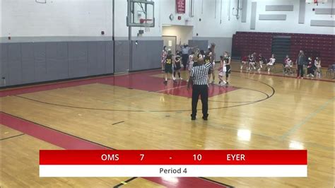 Middle School Girls Basketball: OMS vs Eyer 1/27/21 - YouTube