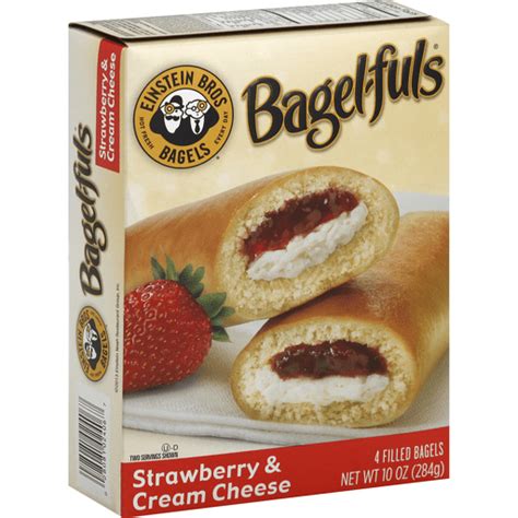 Einstein Bros Bagel-fuls Filled Bagels, Strawberry & Cream Cheese ...