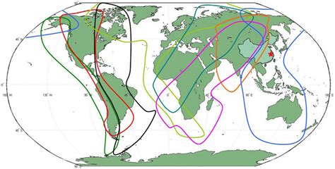 The migration routes of migrant birds in all the world. There are eight ...