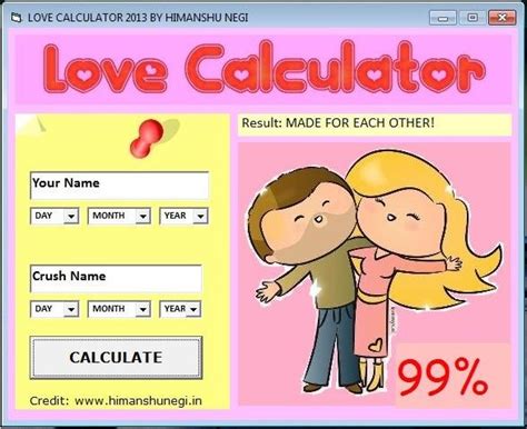 Love Calculator download | SourceForge.net